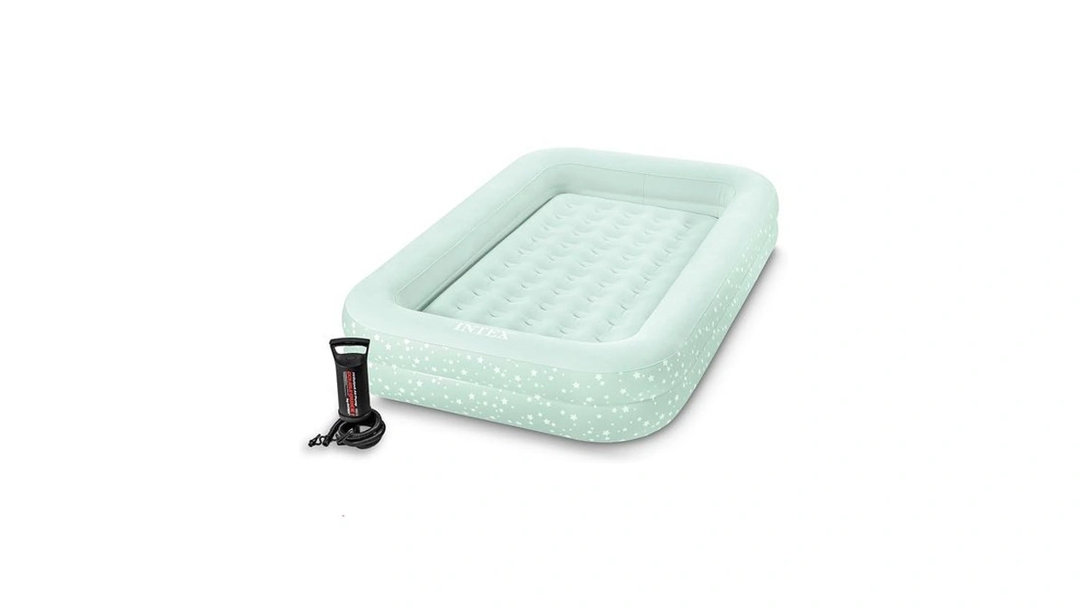 Intex Kids Travel Air Mattress Inflatable Bed With Raised Sides