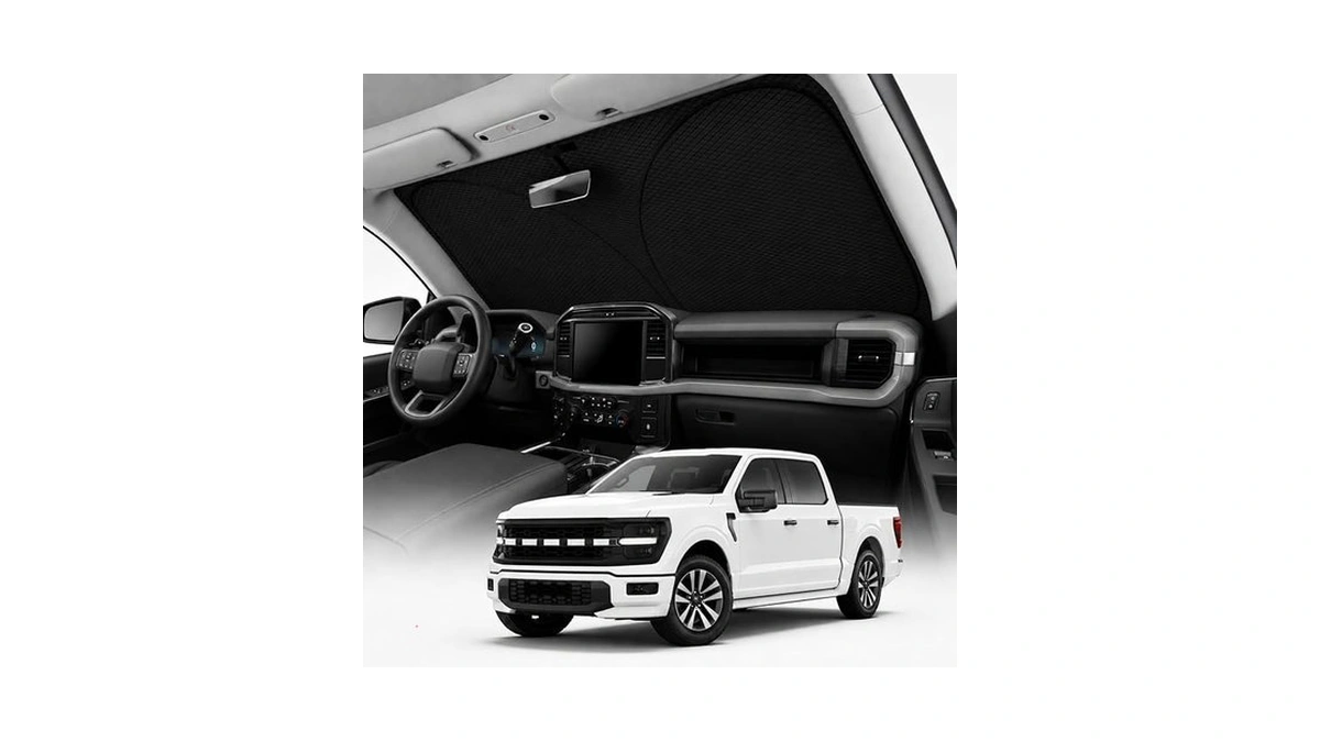 Reevaa 2026 3rd Pro Windshield Sunshade For 2015-2026 Ford F150/250/350/450