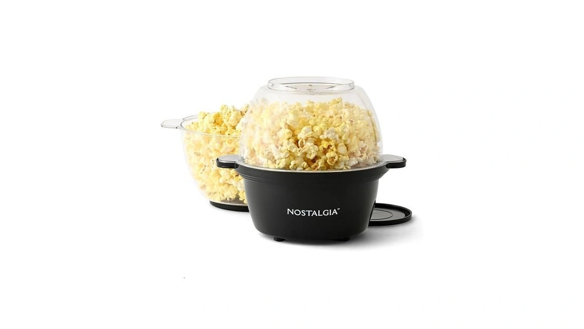 Nostalgia Classic Electric Stirring Popcorn Maker, Makes 8 Cups, Large