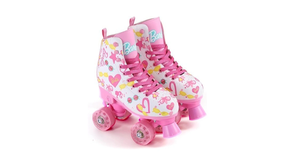 Barbie - Roller Skates For Girls, Adjustable Sizes, Light Up