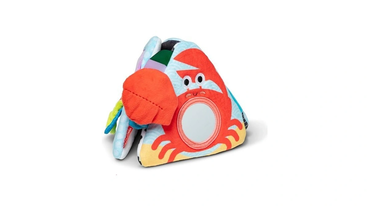 Melissa & Doug Ocean Tummy Time Triangle Infant Baby Toy,