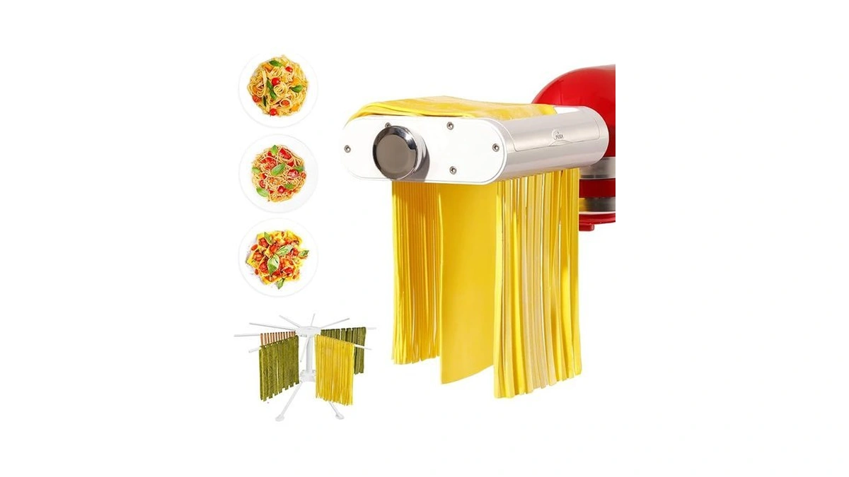 Antree 3-1 Pasta Maker Attachment For Kitchenaid Includes Pasta Sheet