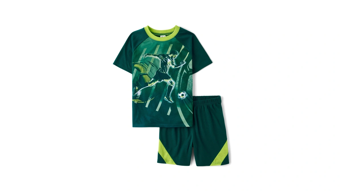 The Children's Place,boys,short Sleeve Top And Shorts,2 Piece Pajama Set,racing