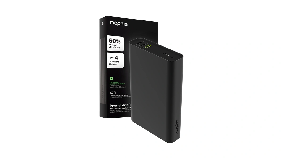 Mophie Powerstation Fast 20,000mah Power Bank | Faster Charging |