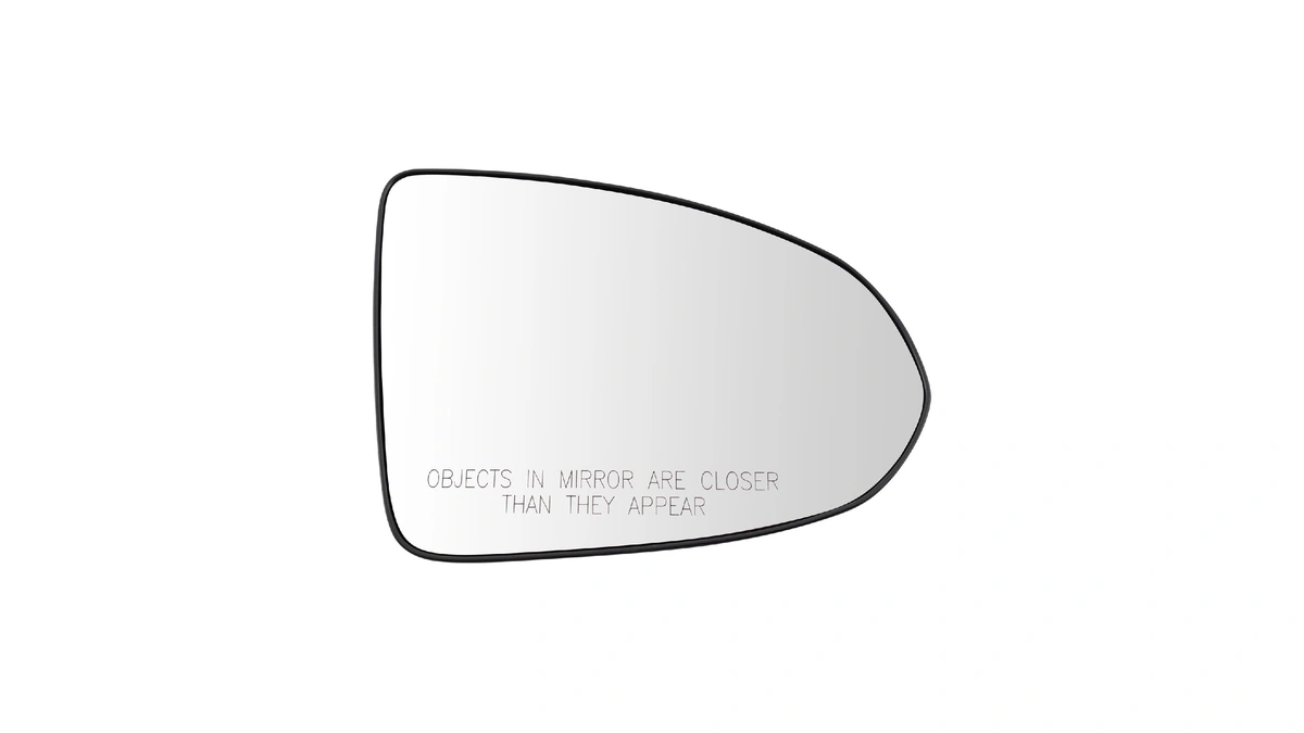 Trq Right Heated Convex Mirror Glass Snap On Clear Compatible