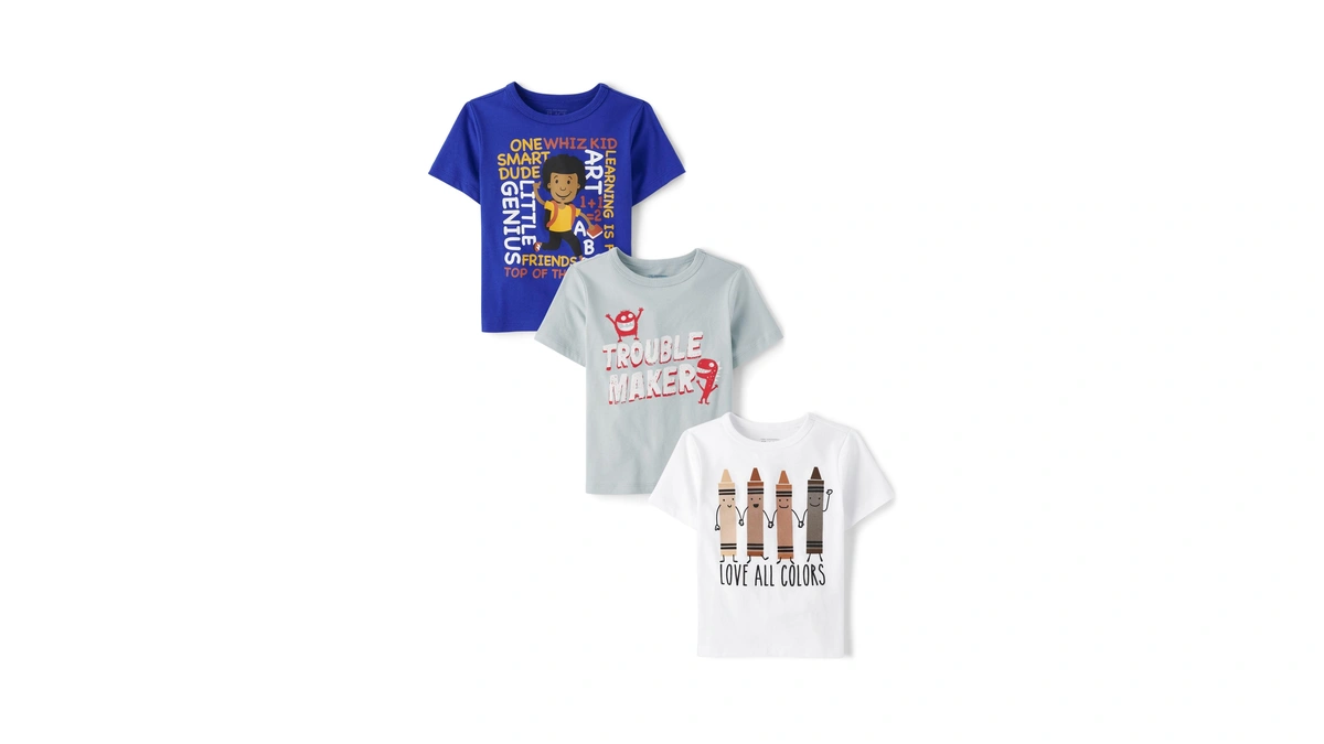 The Children's Place,baby Boys,and Toddler School Days Short Sleeve Graphic