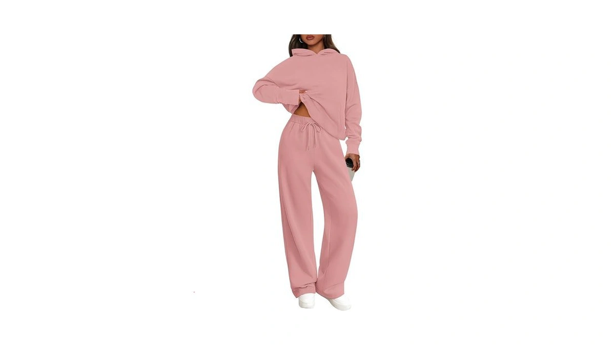 Prettygarden Women's 2 Piece Outfits Fall Sweatsuits Oversized Hoodies Wide