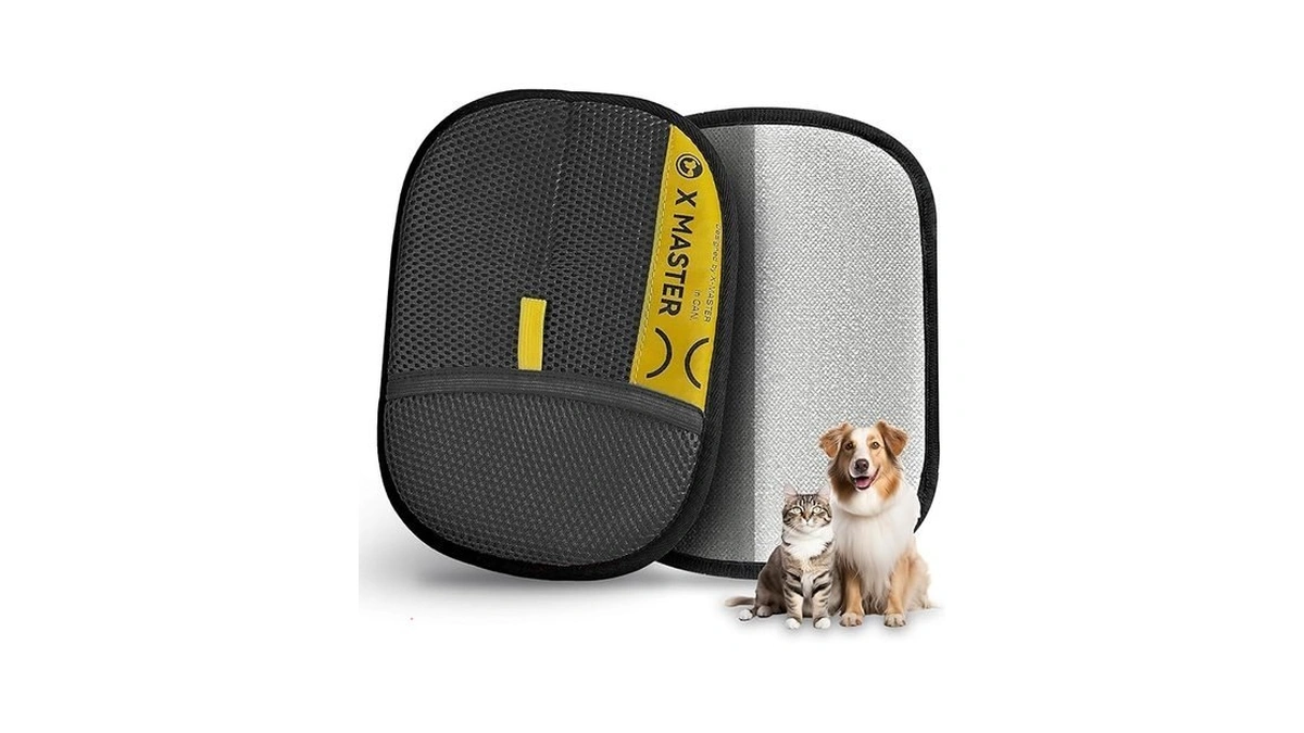 Zooflux 2 Pack Pet Hair Grooming Gloves – Upgraded Mesh