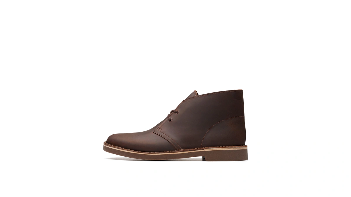 Clarks Mens Bushacre Chukka Boots Dark Brown