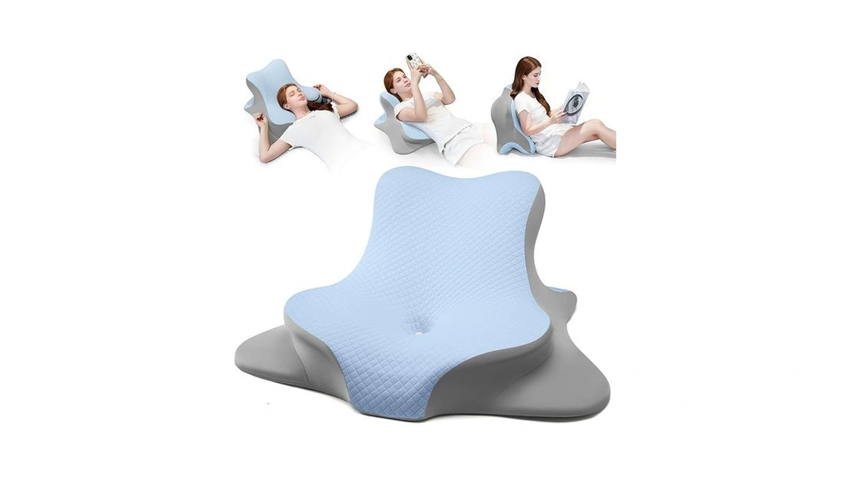 Yruisofut Reading Pillow For Bed, Lying, Leaning And Prone, Ergonomic