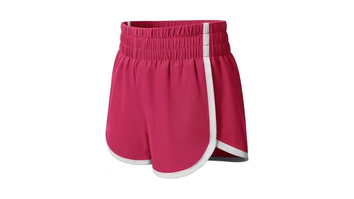 Documo Girls Athletic Shorts High Waist Soccer Shorts For Kids