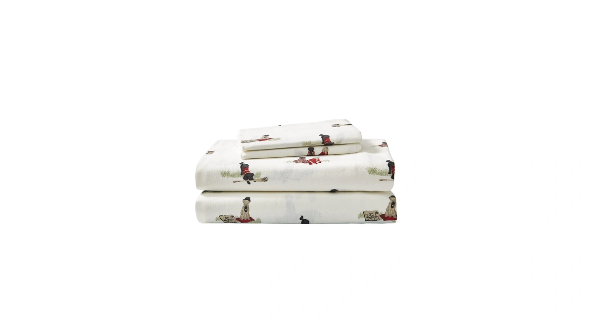 Eddie Bauer - Flannel Sheets King Size, Anti-pilling & Wrinkle