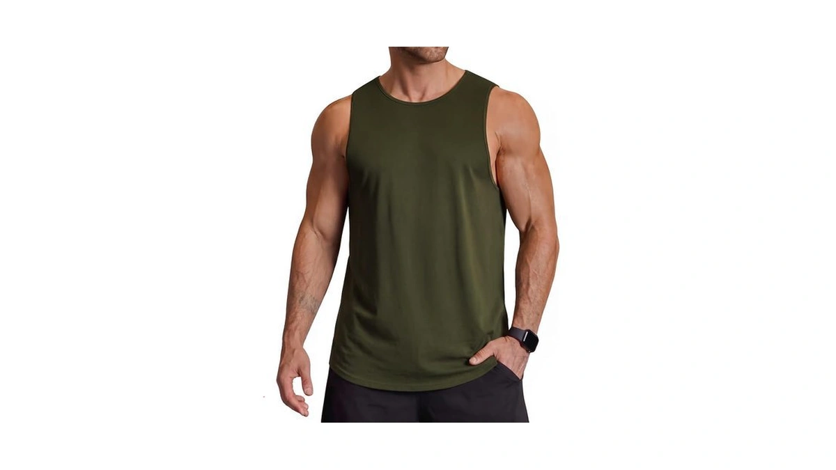 Coofandy Gym Tank Tops For Men Cut Off Sleeve Shirt