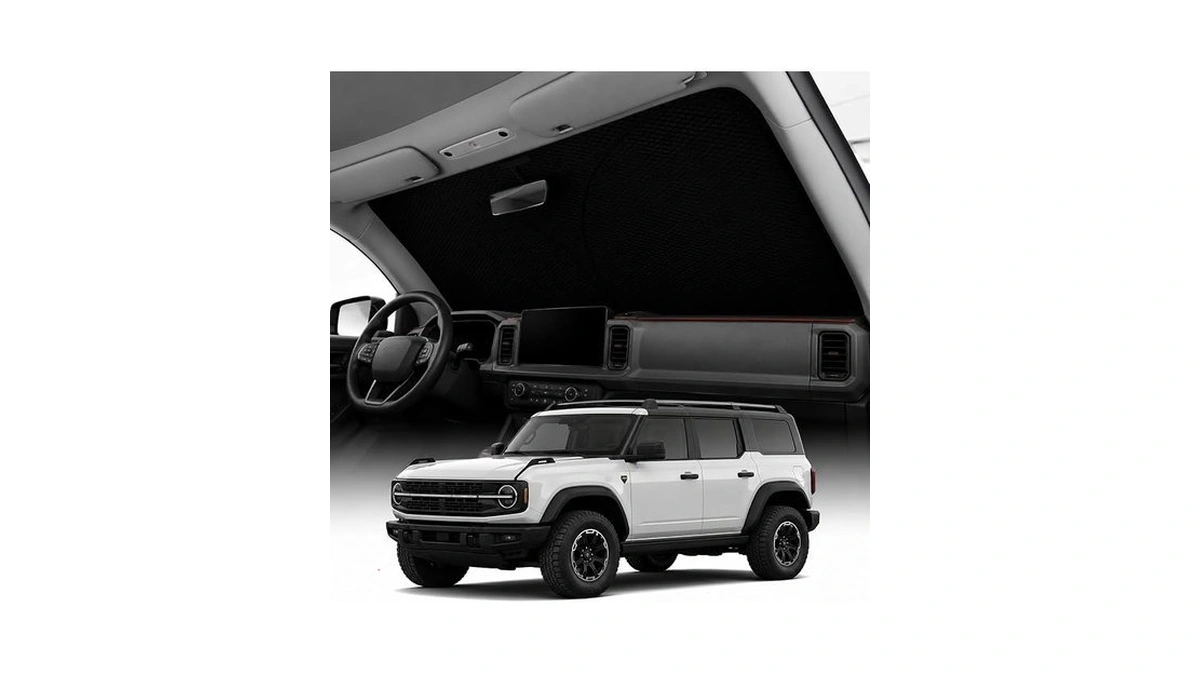 Reevaa 2026 3rd Pro Windshield Sunshade For 2021-2025 Ford Bronco