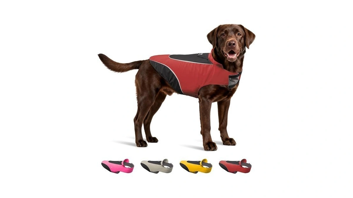 Tspro Premium Dog Raincoat For Small/medium Dogs, Waterproof Nylon, Reflective