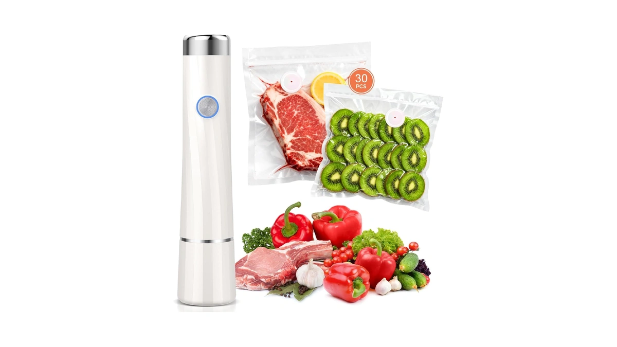 Kayiant Vacuum Sealer For Food With 30 Reusable Vacuum Bags,