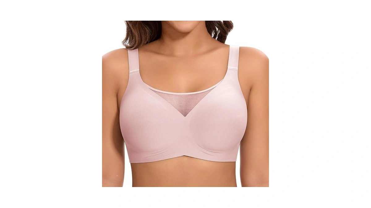 Documo Seamless Bras For Women Wireless T Shirt Bra Full
