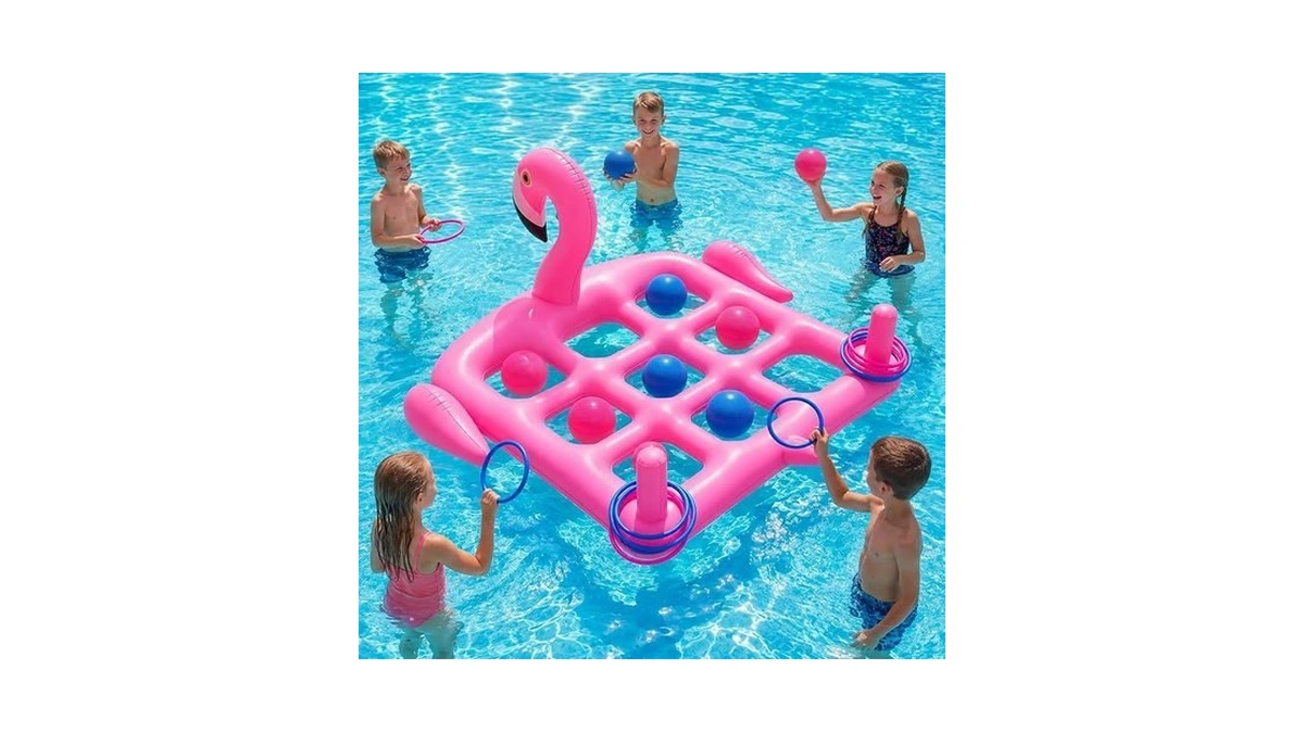 Utook Pool Party Toys Games Set -giant Tic Tac Toe