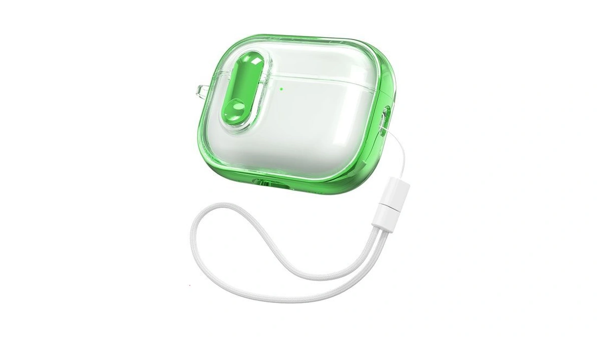 Rfunguango (with Security Lock) Clear Protective Case For Airpods Pro
