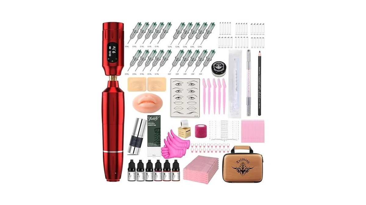 Eyebrow Microblading Tattoo Gun Kit - Professional Tattoo Pen &