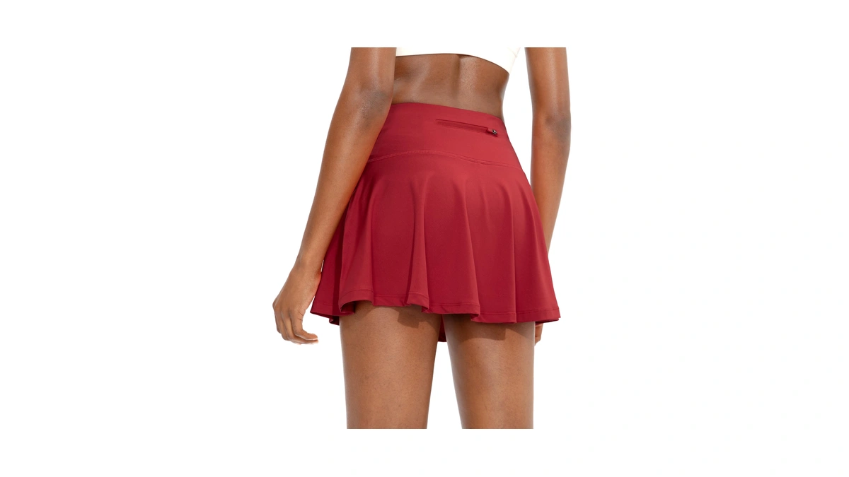 Santiny Pleated Tennis Skirt For Women With 4 Pockets Women's
