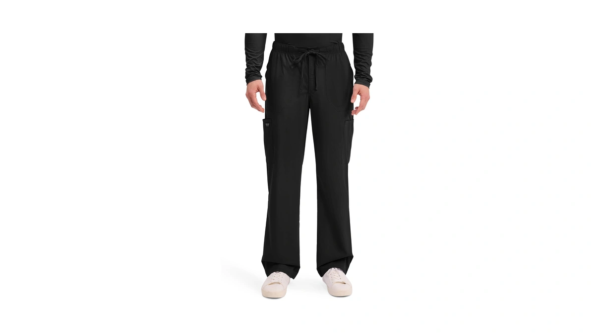 Cherokee Scrubs For Men Tapered Leg Mens Cargo Scrub Pants-5