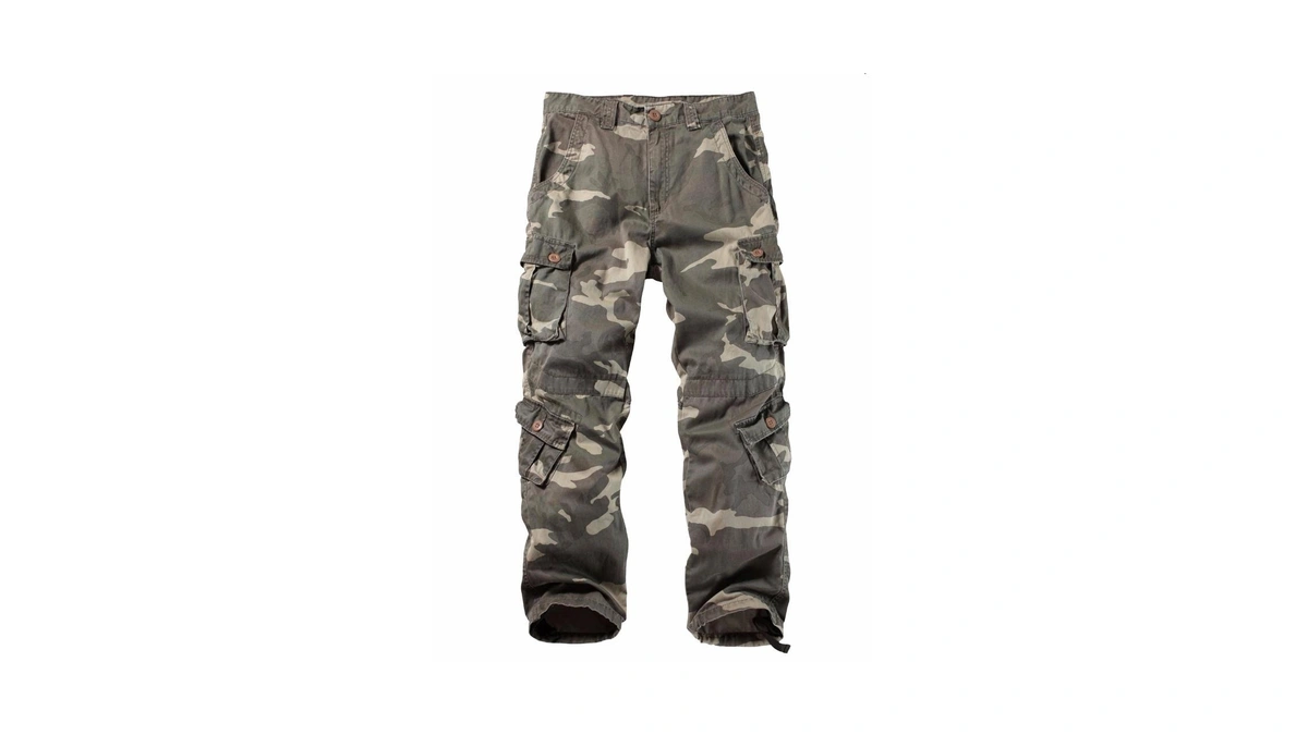 Akarmy Men's Camo Cargo Work Pants Cotton Military Army Casual