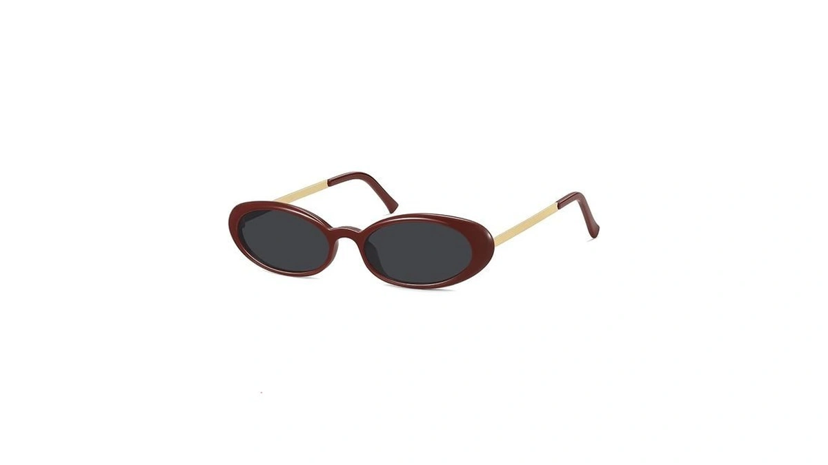 Fozono Retro Oval Sunglasses For Women,trendy Cat Eye 90s Small