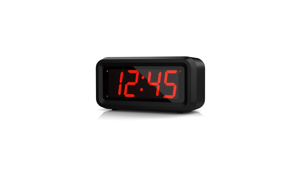 Alarm Clock, Led Digital Clock, Small Wall Clock, Battery Operated,