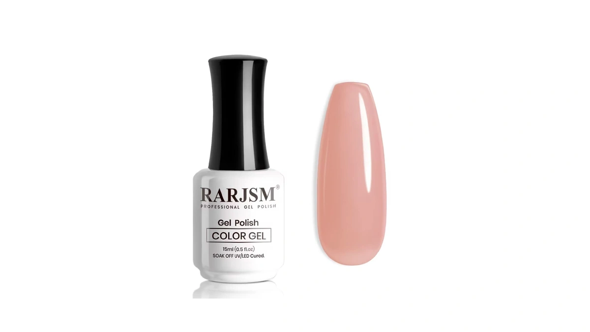 Rarjsm Gel Nail Polish Jelly Pink Translucent Sheer Nude Colors