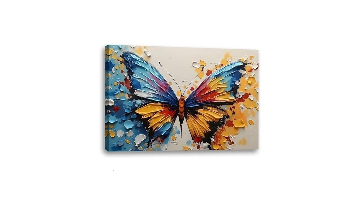 Amazon code: 2d No Texture Colorful Painting Butterfl