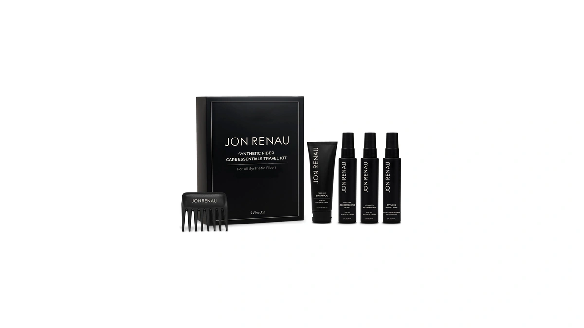 Jon Renau Synthetic Wig Care Travel Kit, 5-piece Set -