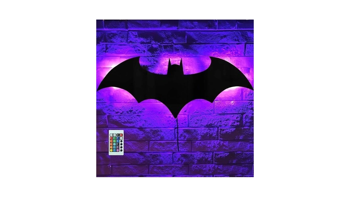 Bat Night Light Superhero Led Signal Cool Lamp With 16