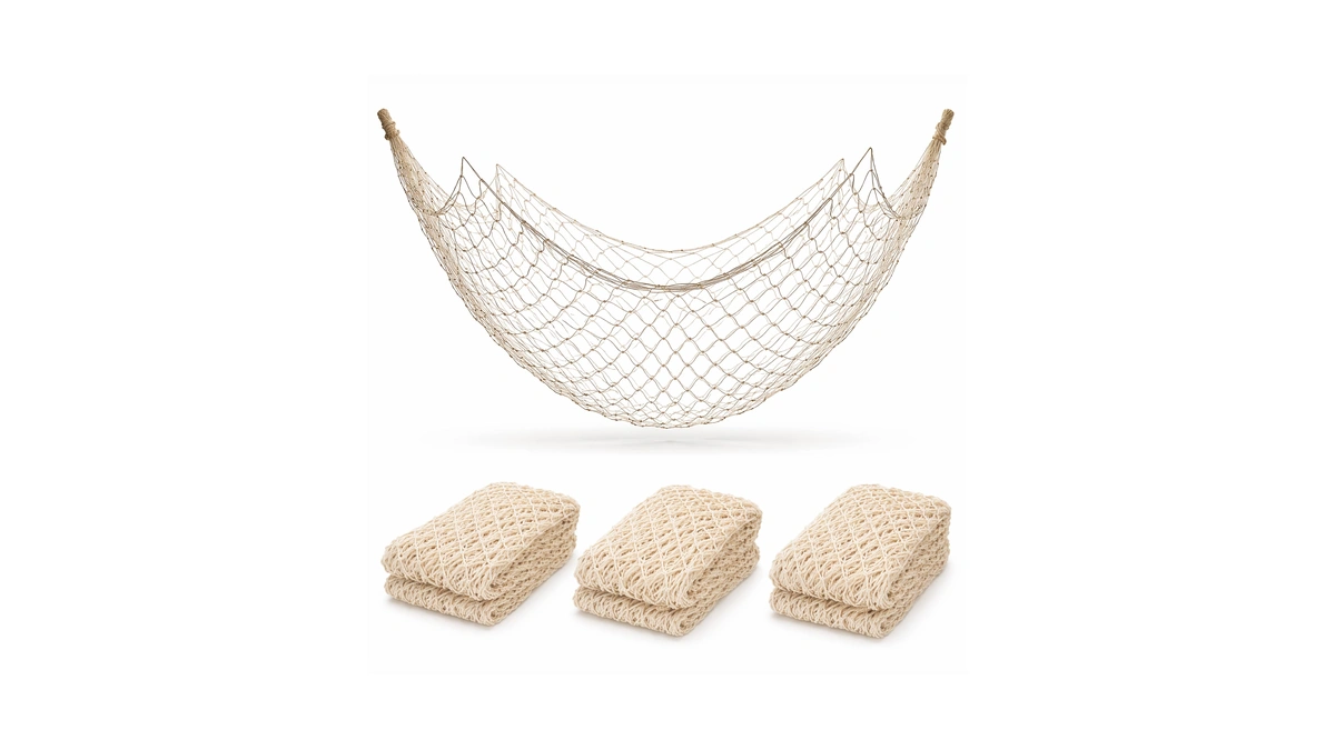 4e's Novelty Fish Net Decorative - Pack Of 3 -