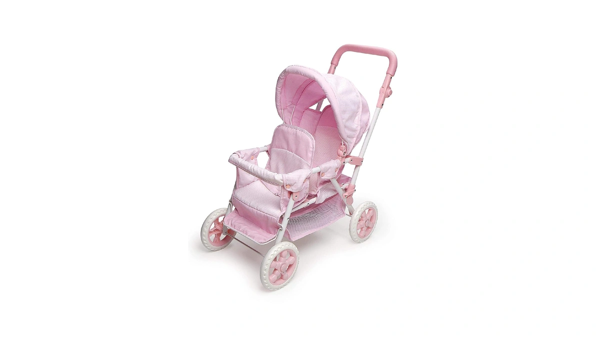 Badger Basket Double Front To Back Stroller For Dolls -