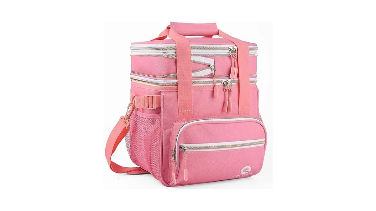 Cactour Lunch Bag Women, Double Deck Insulated Lunch Box Women