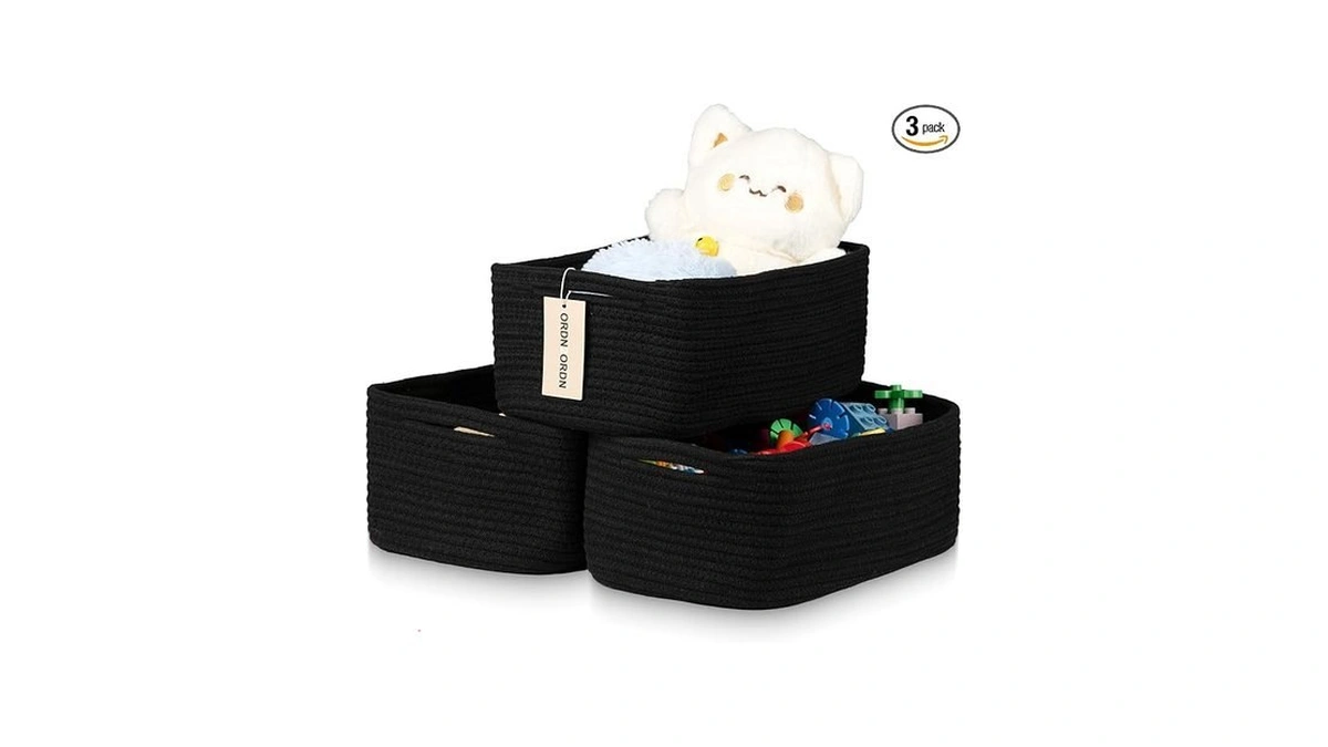 Ordn2ordn Small Storage Baskets For Organizing, Woven Storage Bins For