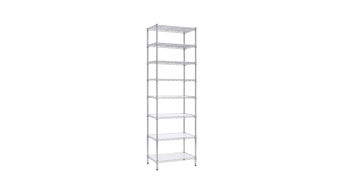Finnhomy 8-tier Wire Shelving Unit Adjustable Steel Wire Rack Shelving