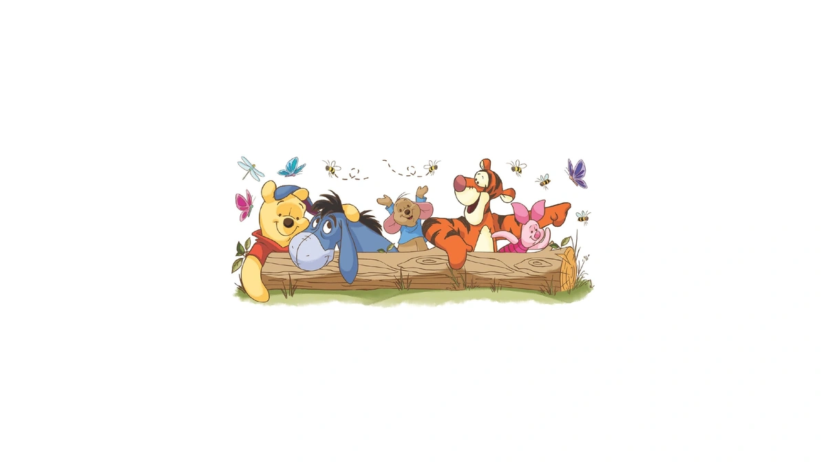 Roommates Disney Pooh And Friends Outdoor Fun Giant Peel And