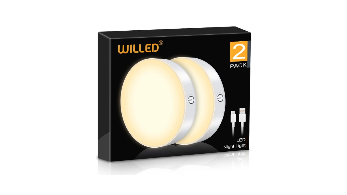 Willed Dimmable Touch Lights Battery Recharge...