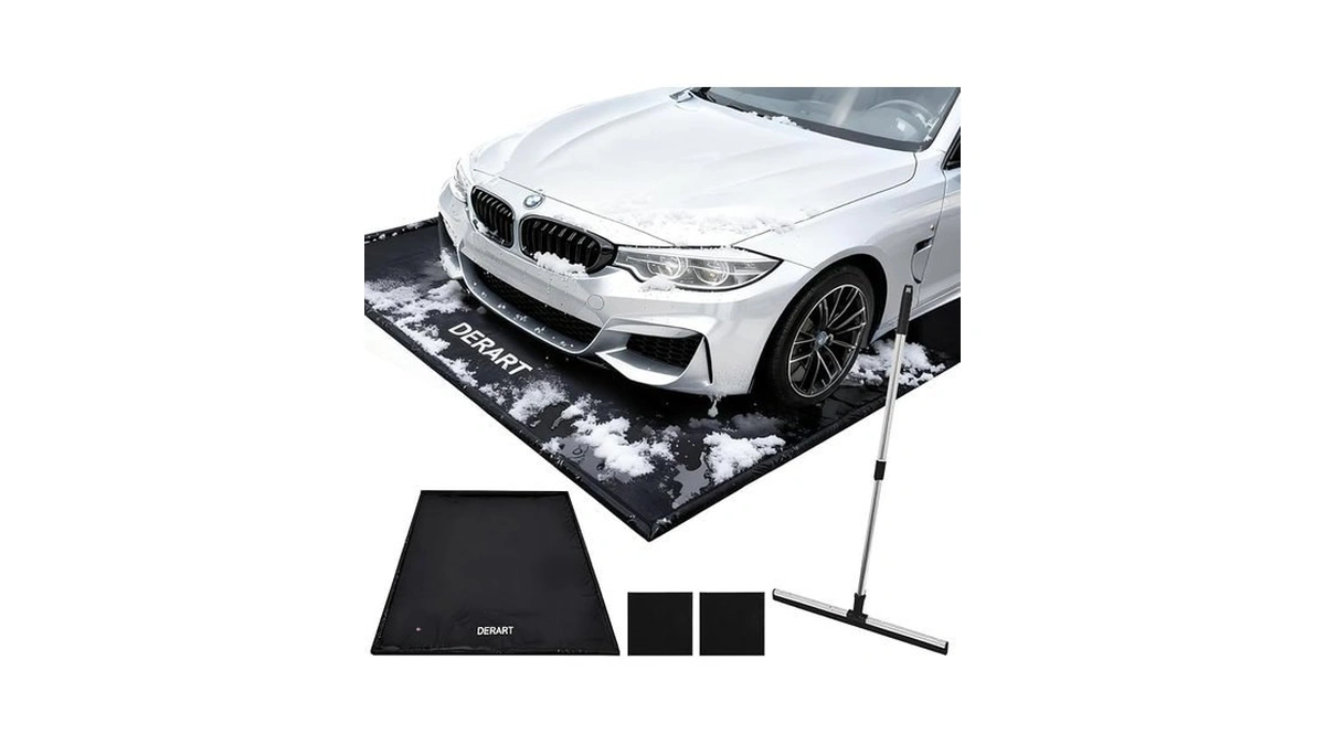 Derart Heavy Duty Garage Floor Mat & Waterproof Drip Pan