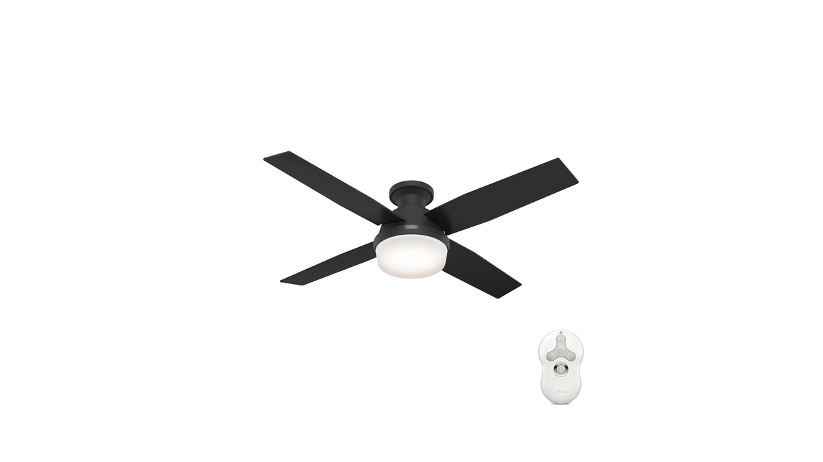 Hunter 52 Inch Indoor Ceiling Fan With Led Light And