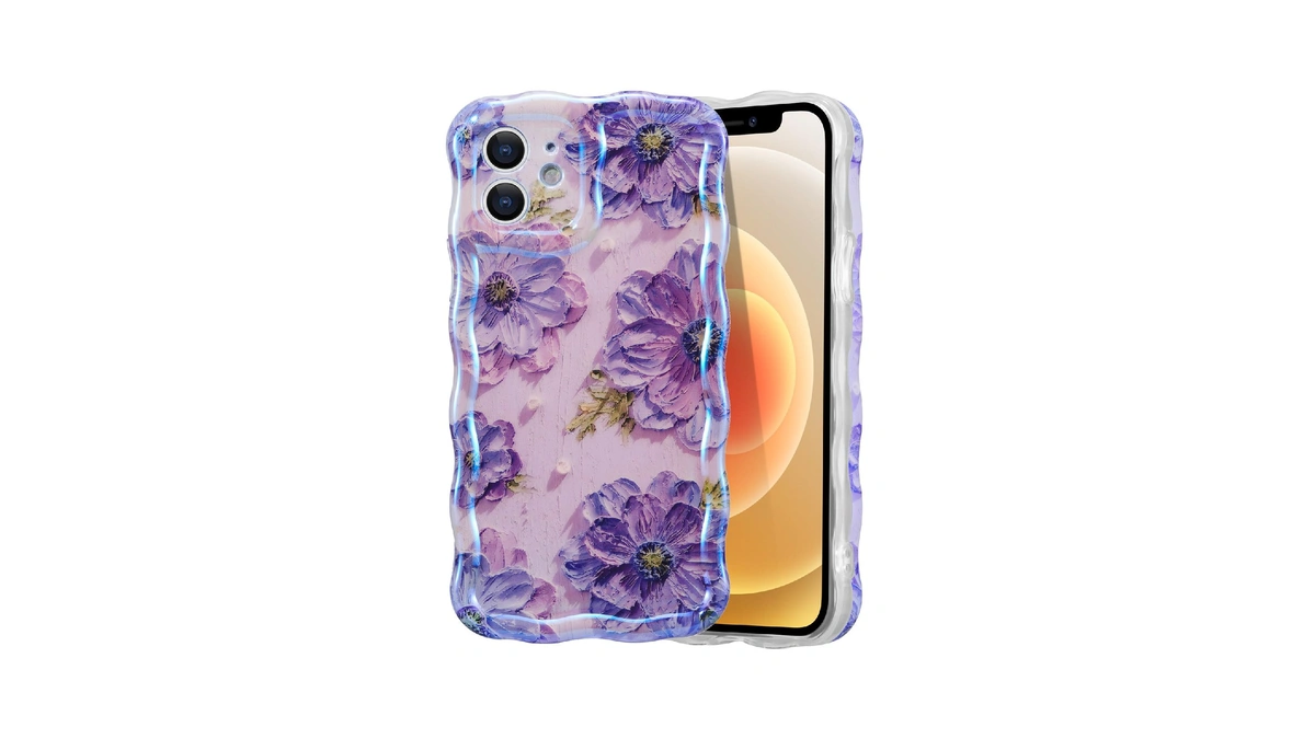 Eyzutak Case For Iphone 11, Colorful Retro Oil Painting Printed