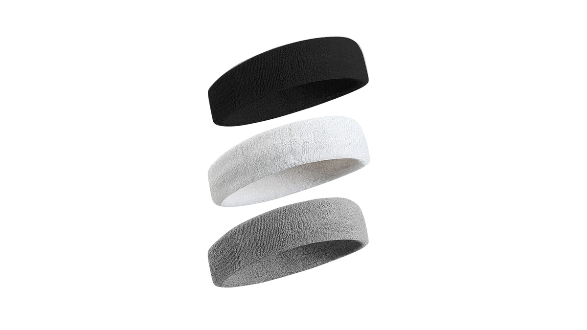 Beace Sweatbands Sports Headband For Men & Women - Moisture