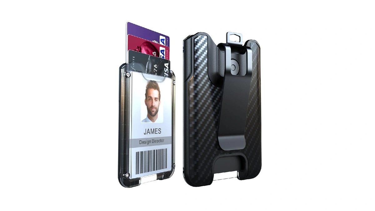 Liugx Badge Holder, Id Card Holder With Metal Clip -