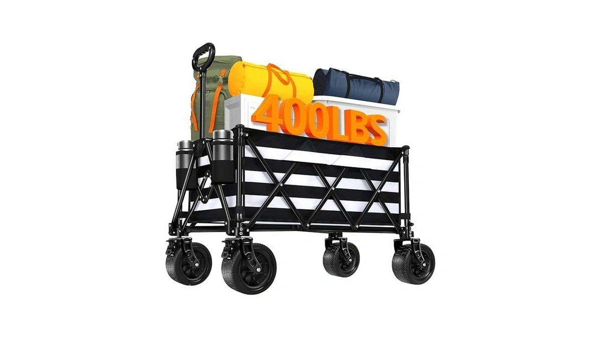 Wagons Carts Foldable With All-terrain Big Wheels 400 Lbs, Heavy