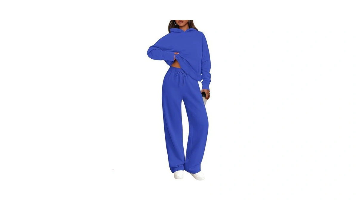 Prettygarden Women's 2 Piece Outfits Fall Sweatsuits Oversized Hoodies Wide