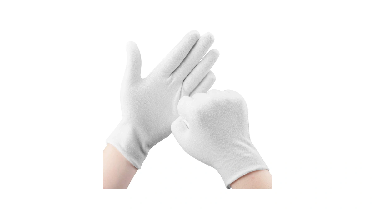 30 Pcs White Cotton Gloves For Dry Hands Moisturizing Eczema