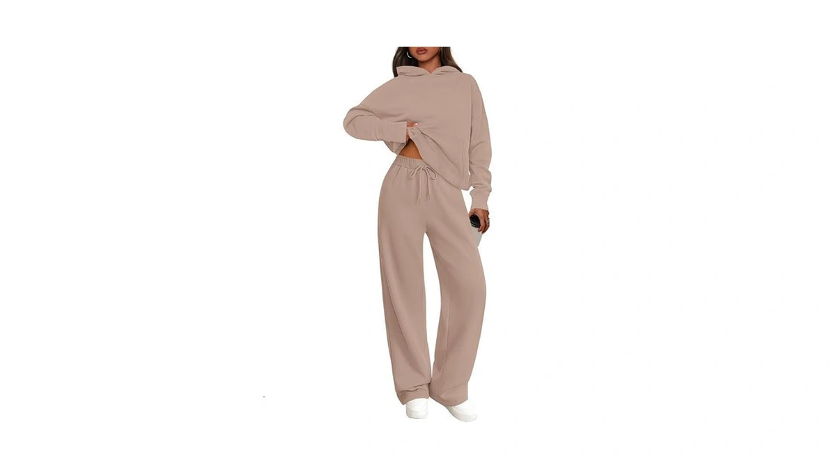 Prettygarden Women's 2 Piece Outfits Fall Sweatsuits Oversized Hoodies Wide