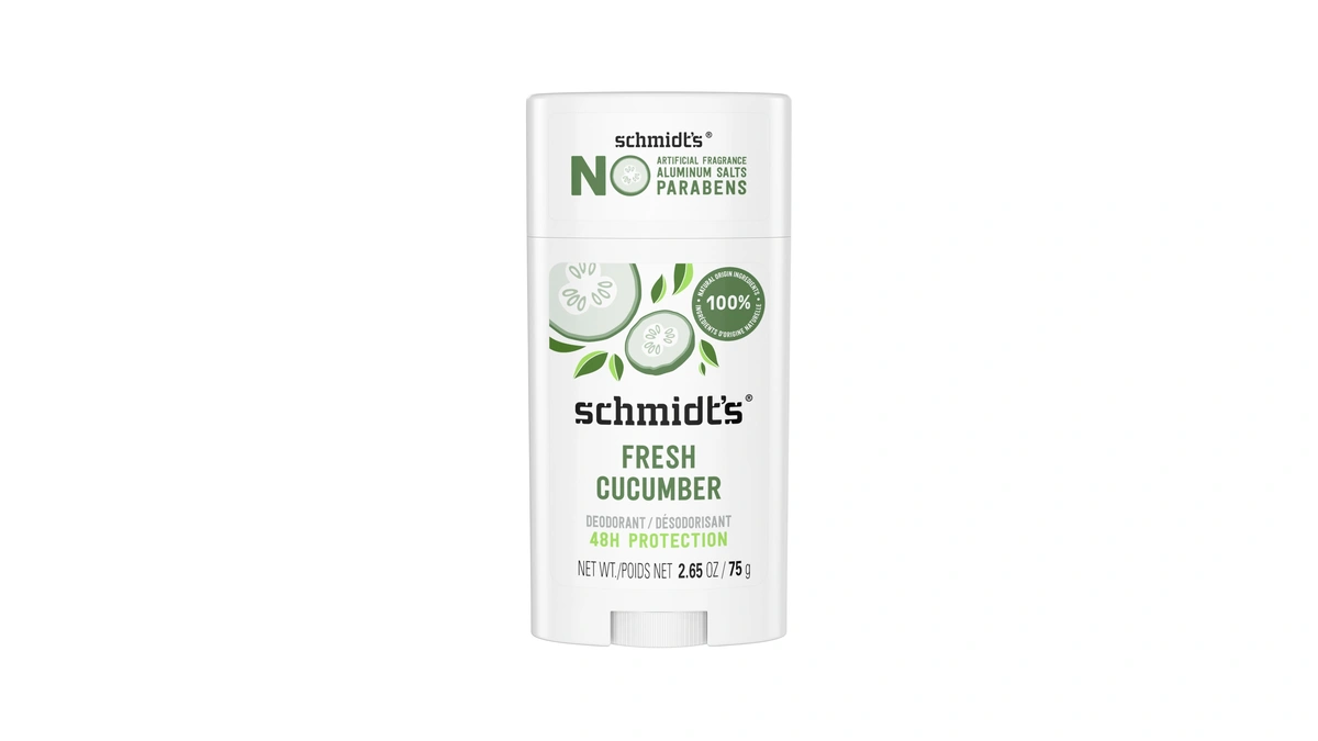 Schmidt's Aluminum-free Vegan Deodorant Fresh Cucumber For Women And Men,